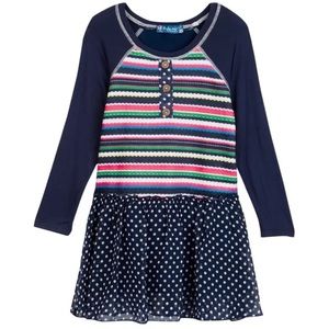 Truly Me stripes and dots dress